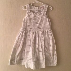 JANIE + JACK WHITE EYELET DRESS Size 4